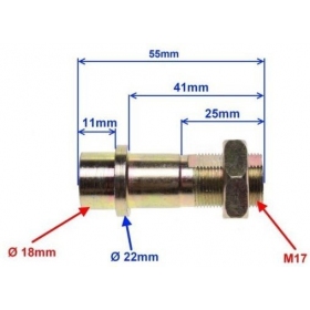 Rear sprocket axle SHINERAY 50Q-2E