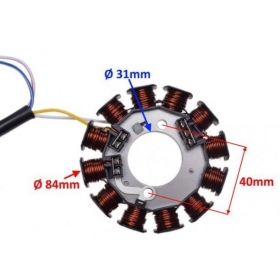 Stator ignition (without holder) AM6 YAMAHA TZR/ DT/ MBK X-LIMIT/ MALAGUTI XSM/ XTM 50cc 2T 12coils