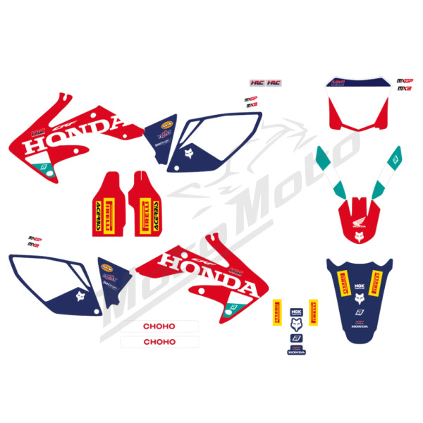 Blackbird Racing Replica Team Grafikos kompl. Honda CRF 250cc 04-09