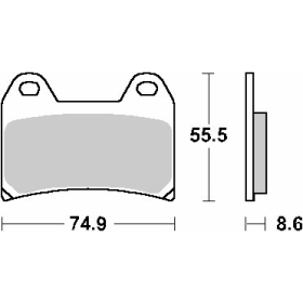SBS KH244 Brake Pads Aprilia / Benelli / BMW / Cagiva / Ducati / Husqvarna / KTM / Moto Guzzi 250-1290cc 98-23
