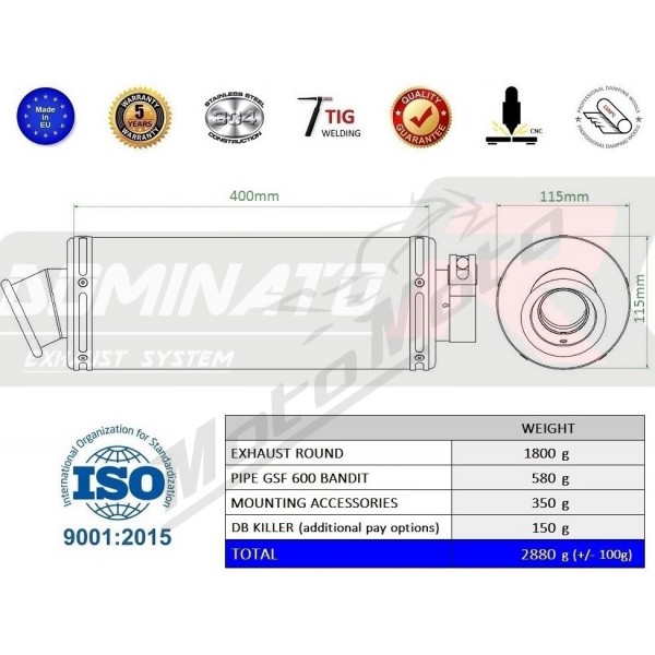 Additional LED headlights for motorcycle Suzuki Bandit 600 N (1995