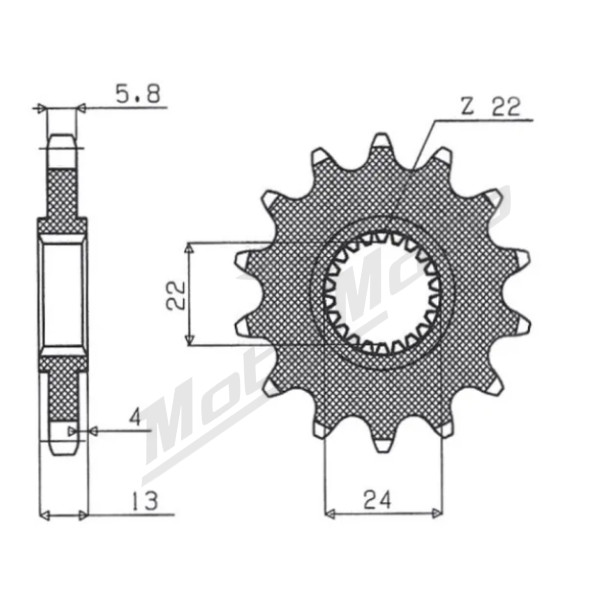 SUNSTAR 520 Frotn Sprocket 16 Teeth Aprilia Moto / Pegaso 650 92-00