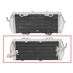Psychic radiator reinforced with standard capacity Right Dešinys KTM SX / EXC 400-525cc 00-05