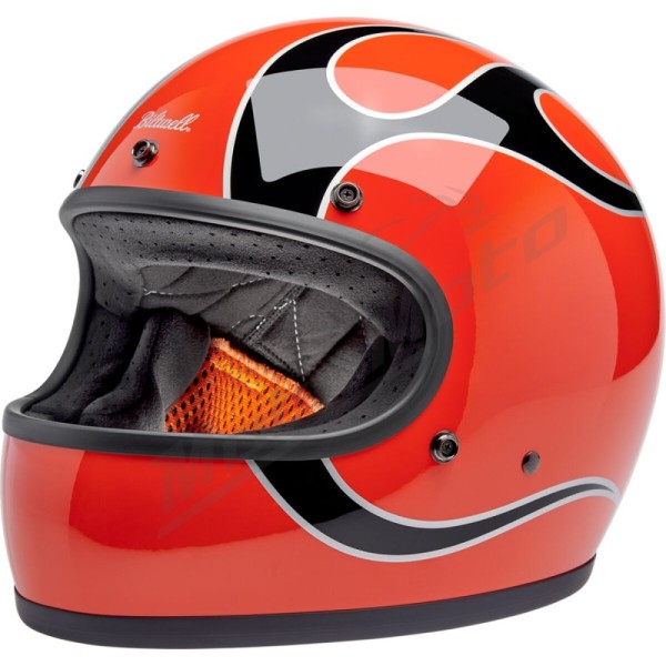 BILTWELL Gringo Flames Helmet