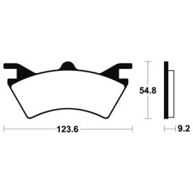 TECNIUM MX/ATV Sintered Metal Brake pads MOA257 Polaris Sportsman 500 00-11