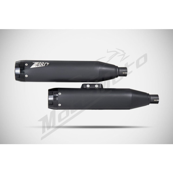 ZARD Overlapped Slip-Ons Muffler Aluminum / Stainless Steel Harley Davidson FLHC / FLHCS 1750-1868 18-24