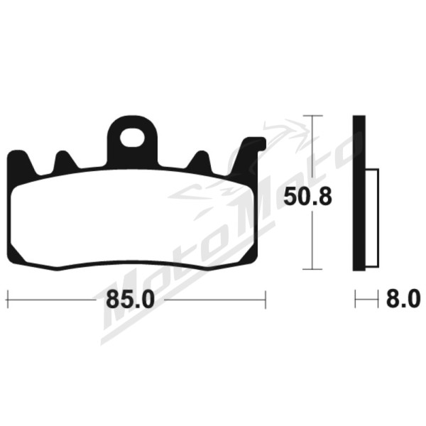 TECNIUM Street Performance Sintered Metal Brake pads MF400 Gas Gas / Triumph / BMW / Husqvarna / Moto Guzzi / Ducati / Kawasaki 550/1330 13-26