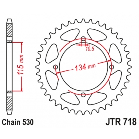 Rear sprocket JTR718