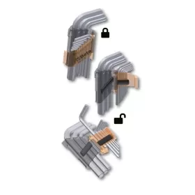 BETA Set of 9 Ball Head Offset Hexagon Key Wrenches