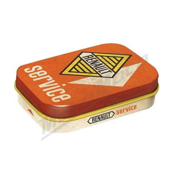 Box of mint sweets RENAULT SERVICE 62x41x18mm 4pcs