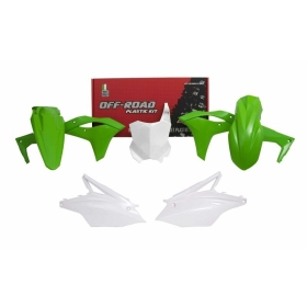 RACETECH Plastikų komplektas Kawasaki KX 250cc 17-20 Žalia/ Balta