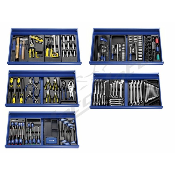 EXPERT XL Roller Cabinet with 250 Tools - 7 Drawers