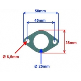 Intake manifold gasket CHINESE ATV / CROSS 154 FMI