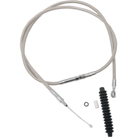 DRAG SPECIALTIES High-Efficiency Braided Stainless Steel Clutch Cable Harley Davidson FLS / FLSS / FLSTN / FXSTD 1584-1690cc 07-16