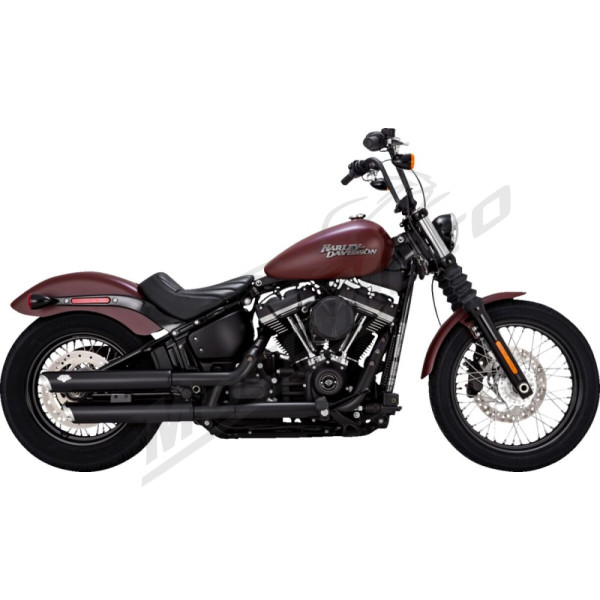 VANCE & HINES 3" Twin Slash Slip-On Mufflers Harley Davidson FLDE / FLHC / FXBR / FXLRST 1750-1923cc 18-25