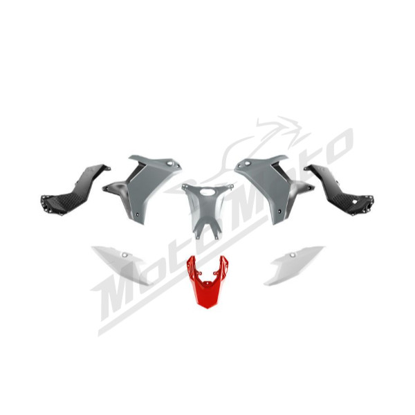 Racetech Plastic Set YAMAHA TENERE 700 25-26 Pilka/Balta