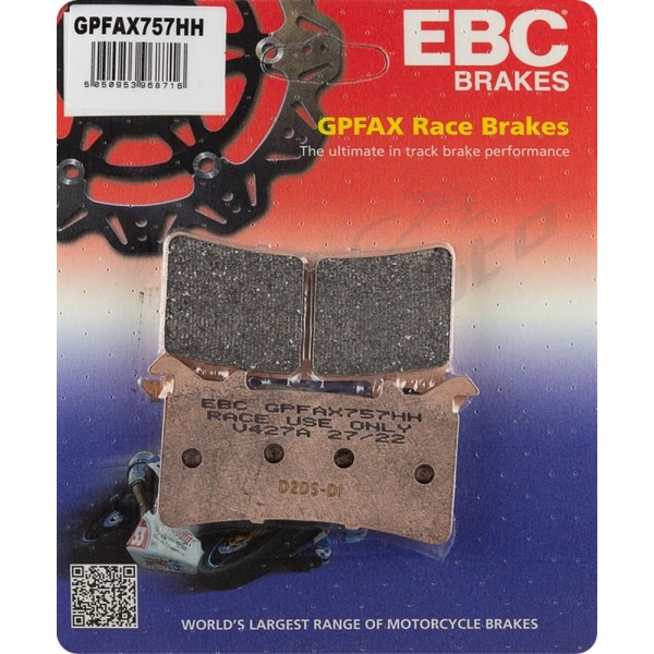 EBC GPFAX Series Race Sindered Brake Pads BMW M 1000 21-24 / HONDA CBR 1000 RR 20-22