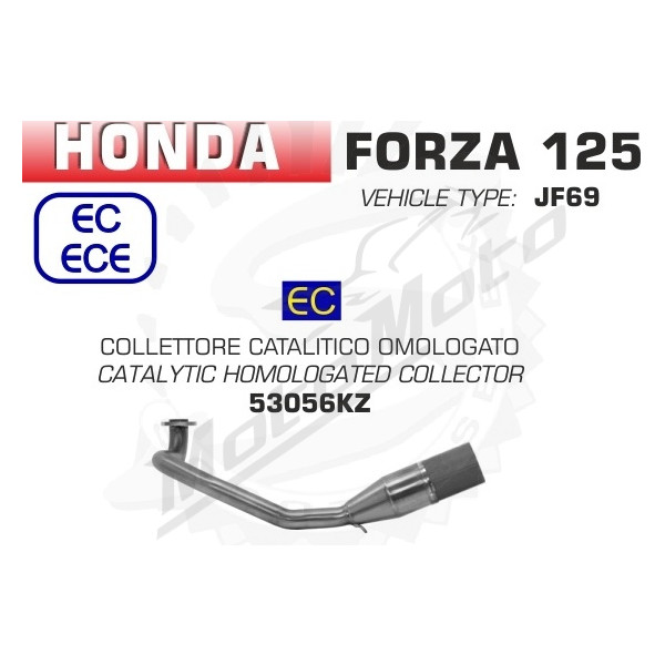 Collector catalytic ARROW Honda Forza 125i 2015-2020