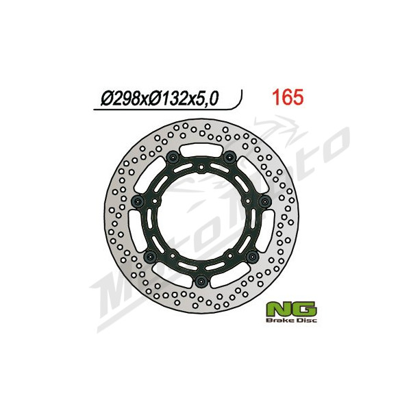 NG BRAKES Front Floating Brake Disc 298mm Yamaha FZ6 / MT / XJ6 600-890cc 03-22