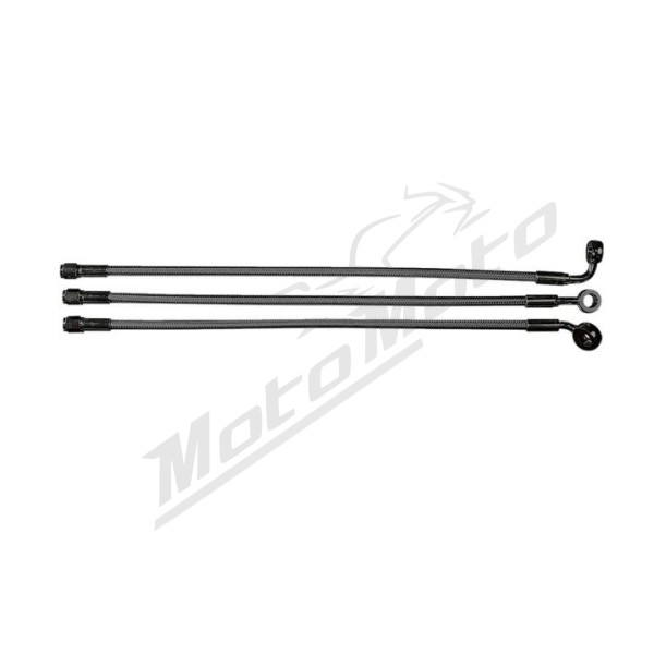 MAGNUM SHIELDING Designer Series Ø10mm Viršutinė stabdžių žarnelė juoda 63.5cm 35° Harley Davidson FLHTCUTG / FLHXXX / FLTRT 1690/1868 09-20