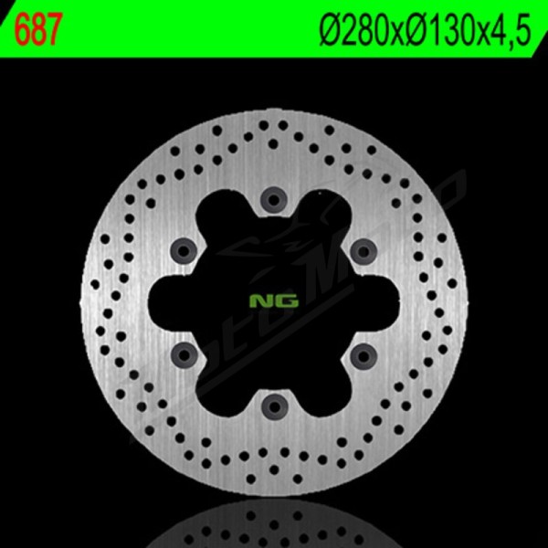 NG BRAKES Round Fixed Brake Disc Kawasaki 500-1000cc 86-05