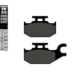 GALFER Semi-Metallic Brake Pads Benelli / Can-Am / Cannondale / Suzuki / Yamaha 125-800cc 01-25