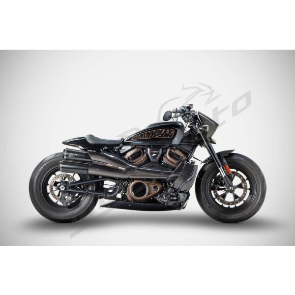 ZARD ZARD TOP GUN EXHAUST SYSTEM 2:2 slip-on Harley Davidson RH 1250 S 21-25