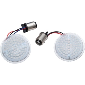 KURYAKYN LED Front Turn Signal Inserts Harley Davidson FLFB / FLFBS / FLTRX / FLTRT / XL 883/1977 20-24