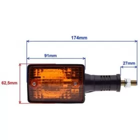 Turn signal rear / front UNIVERSAL / YAMAHA DT / XT 1pc