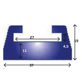 Sno-X Slide Ski-Doo 142cm Graphite Lynx / Ski Doo 550-1000cc 05-22