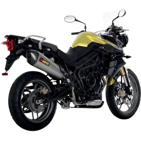 AKRAPOVIC Slip-On Line Muffler Carbon Fiber / Titanium Triumph Tiger 800 11-16