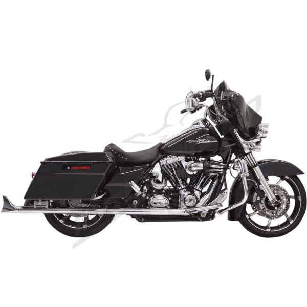 BASSANI XHAUST Fishtail Slip-On Mufflers Harley Davidson 1340-1800cc 1995-2016