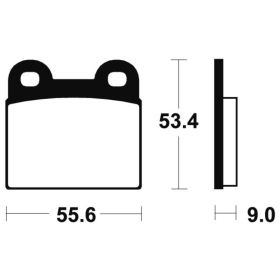 TECNIUM Street Organic Brake pads MA27 BMW R45 / R65 450-650cc 78-85