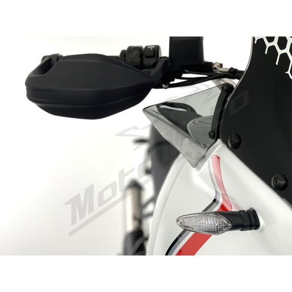 WRS DU026F Wind Deflectors Smoke Ducati Desert X 950 ABS 22-24