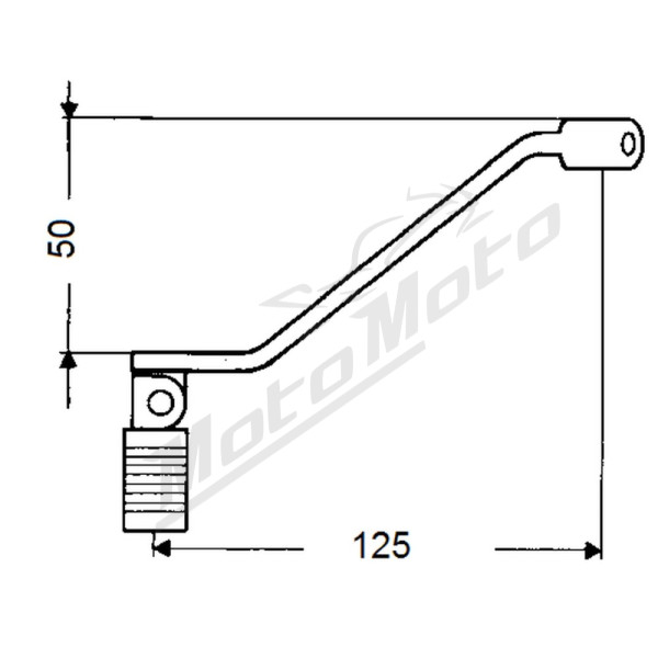 Buzzetti steel gearshift lever Honda MTX / CRM / CRF / XL / XR 125-600 83-11