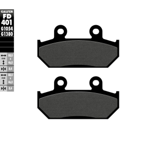 GALFER Semi-Metallic Brake Pads Suzuki AN Burgman 400-650cc 02-18