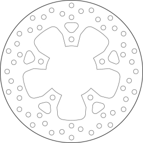 BREMBO Serie Oro apvalus fiksuotas stabdžių diskas galinis KTM SUPER DUKE 1290-1390cc 2014-2024