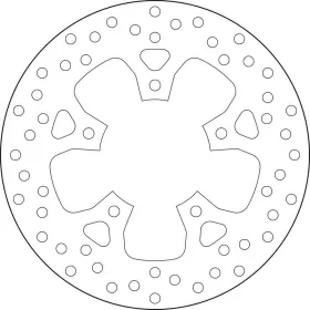 BREMBO Serie Oro Round Fixed Brake Disc Rear KTM SUPER DUKE 1290-1390cc 2014-2024
