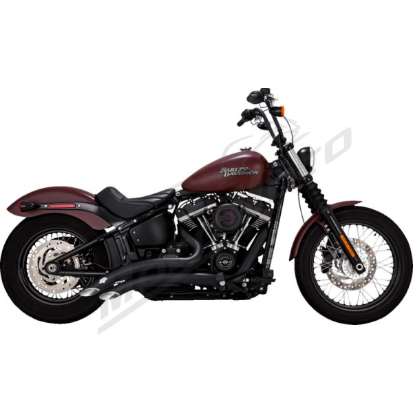 VANCE & HINES Big Radius Exhaust System Black Harley Davidson FLDE / FLSL / FXLRS / FXST 1750-1923cc 18-24