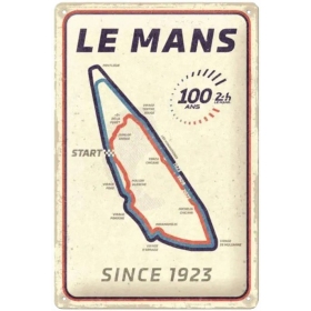 Metal tin sign 24h LE MANS CIRCUIT 20x30