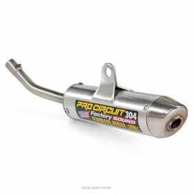 PRO CIRCUIT Muffler Brushed Aluminum/Stainless Steel End Cap KTM/ Husqvarna 85cc 2013-2017