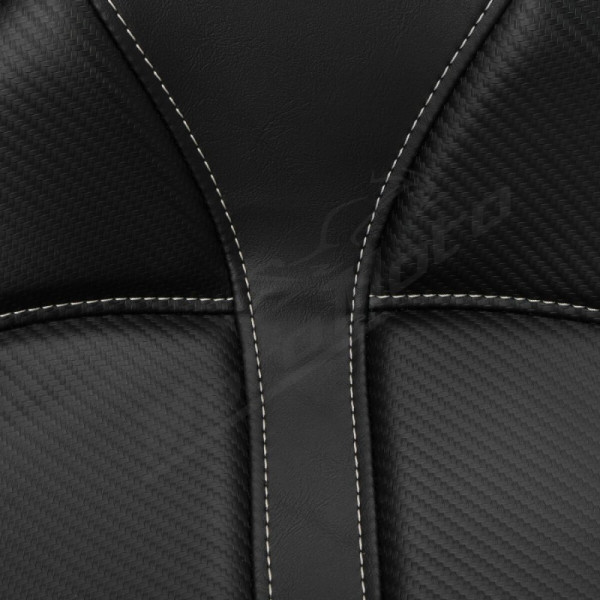 SADDLEMEN Dominator Carbon Fiber Seat Harley Davidson FLSTF / FLSTFB / FXSTB / FXSTI 1450-1800 06-17