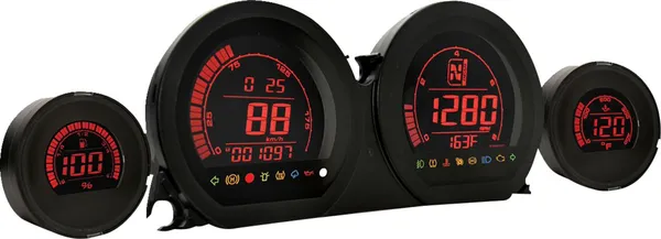 KOSO LCD Spidometras Harley Davidson FLHTK / FLHX / FLHXS / FLHXSE / FLHXST 1690-1977cc 14-24