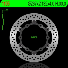 NG BRAKES 1195 plaukiojantis stabdžių diskas YAMAHA  FZX / RD / T-MAX 500-750 84-11
