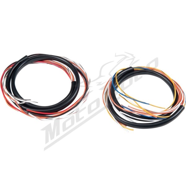 ALLOY ART Extended Handlebar Wiring Harness Harley Davidson FL / FX / XL / XR 1200 1200-1800cc 96-09