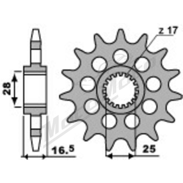 JT/PBR Chain kit reinforced 525Z3 17/45 Suzuki GSX-R ABS 1000 17-21