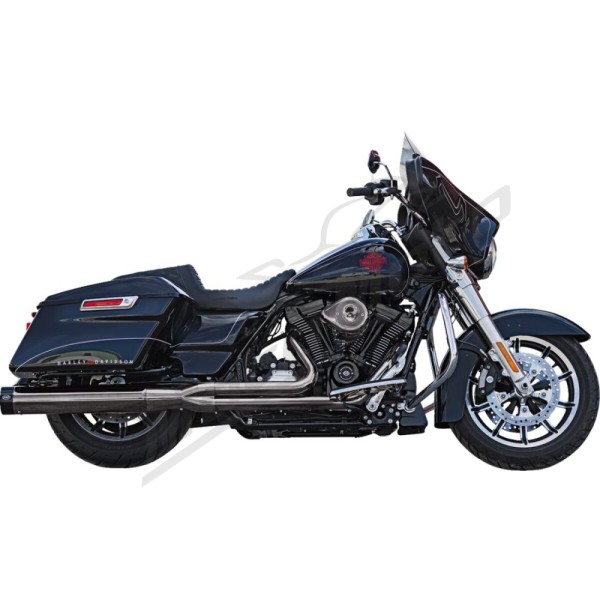 S&S CYCLE 2-into-1 Sidewinder® Exhaust System Harley Davidson FLDE / FLFB / FLFBS / FLH 1750-1977cc 17-26