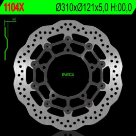 NG BRAKES Front Wave Floating Brake Disc 310mm Suzuki B-King / DL / GSF 600-1800cc 06-25
