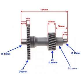 Gearbox gear SHINERAY ATV XY250ST-9C