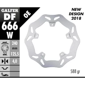 GALFER Wave® Rear Brake Rotor